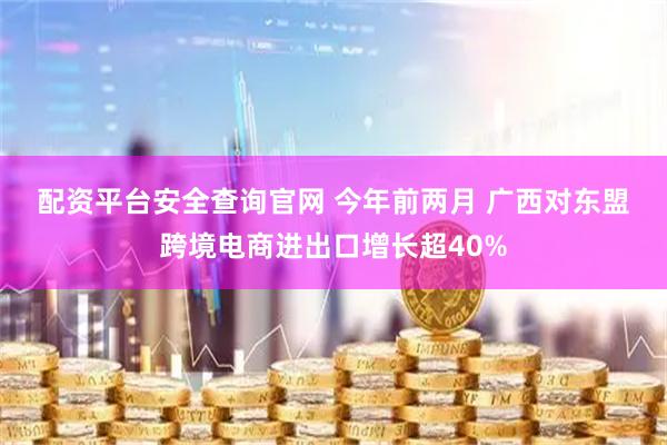 配资平台安全查询官网 今年前两月 广西对东盟跨境电商进出口增长超40%